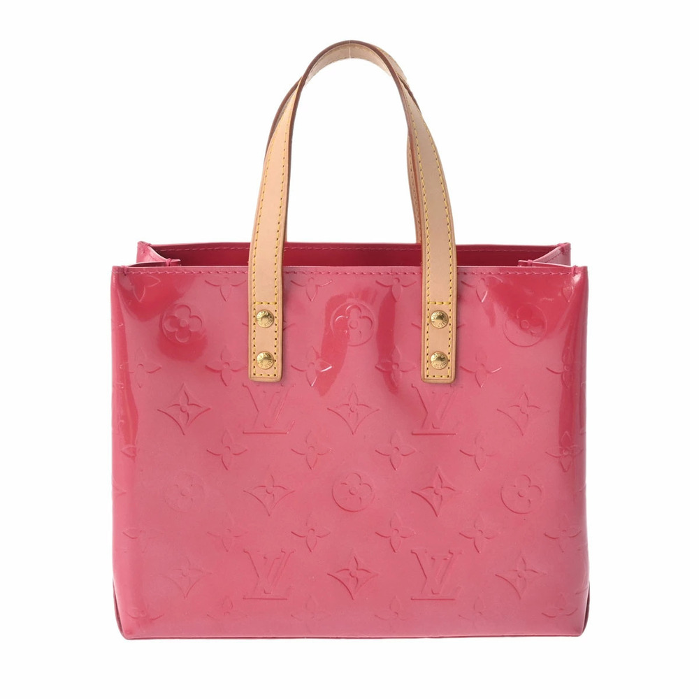 LOUIS VUITTON Vernis Lead Framboise Monogram Handbag Bag